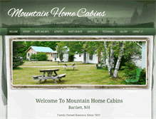 Tablet Screenshot of mountainhomecabins.com